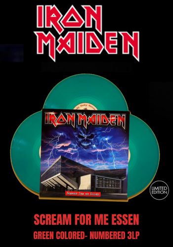 Iron Maiden - Scream For Me Essen [3LP] Limited Green Colored Vinyl, Numbered, Gatefold (import)