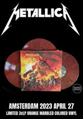 Metallica - Amsterdam 2023 April 27 [3LP] Limited Orange Marbled Colored Vinyl, Tri-Fold Cover (import)