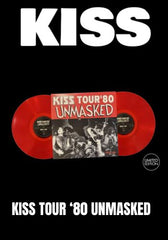 Kiss - Tour '80 Unmasked [2LP] Limited Red Colored Vinyl, Giant Poster