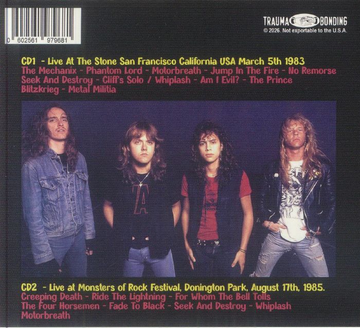 Metallica - No Remorse, No Repent [2CD] Limited Compact Disc