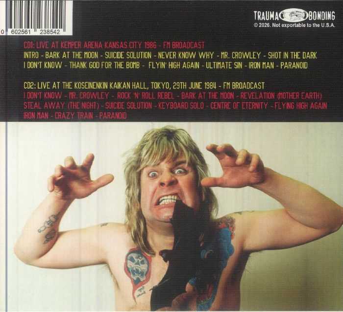 Ozzy Osbourne - Howling In Shadows [2CD] Limited Compact Disc