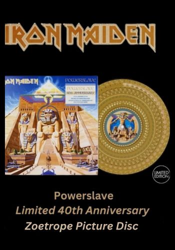 Iron Maiden -Powerslave [LP] Limited 40th Anniversary Zoetrope Picture Disc (import)