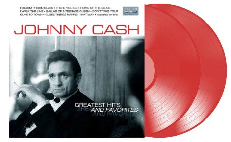 Johnny Cash  - Greatest Hits And Favorites [2LP] DMM 180gram Transparent Red Vinyl (import)