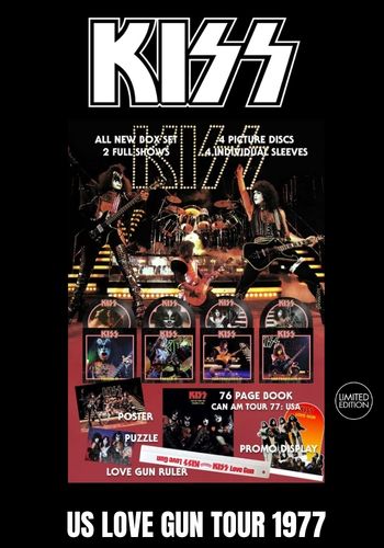 Kiss - US Love Gun Tour 1977 [4LP Picture Disc Box] Limited, Poster, Puzzle,Promo Display (import)