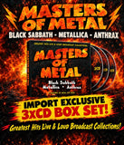 Masters Of Metal - Black Sabbath- Metallica - Anthrax [3CD] Limited Box Set (import)