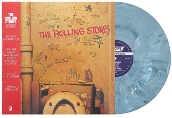 Rolling Stones, The - Beggars Banquet [LP] Limited Grey/Blue/Black/White Splatter Colored Vinyl