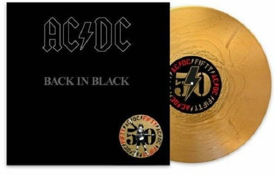 AC/DC - Back In Black [LP] 50th Anniversary Gold Colored Vinyl (import)