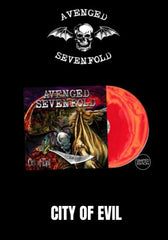 Avenged Sevenfold - City Of Evil [2LP] Limited Orange/Red Swirl Colored Vinyl