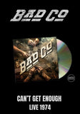 Bad Company - Can't Get Enough - Live 1974 [CD] Limited Compact Disc (import)
