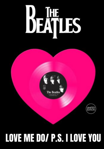 Beatles, The - Love Me Do / P.S. I Love You [7'] Limited Heart-Shaped Pink Colored Vinyl (import)