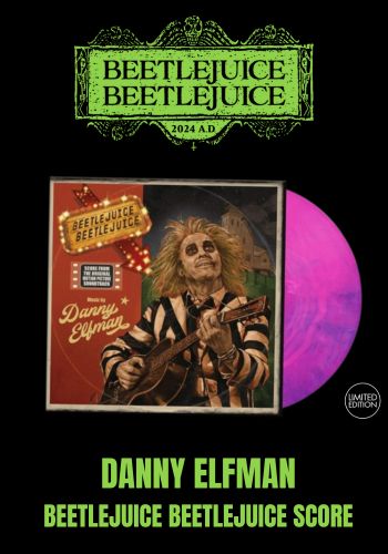 Danny Elfman - Beetlejuice Beetlejuice Score Album [LP] Limited Pink & Violet Hand Poured Colored Vinyl