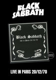 Black Sabbath - Live In Paris 20/12/70  [LP] Limited Black Vinyl  (import)