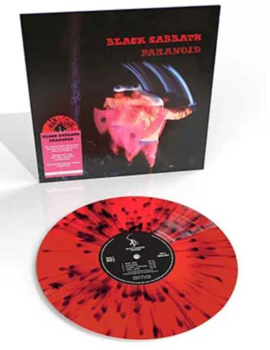 Black Sabbath - Paranoid [LP] Limited Red &  Black Splatter Colored Vinyl (import)