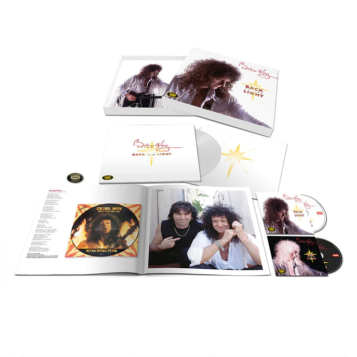 Brian May - Back To The Light [LP+2CD Box Set] (White 180 Gram Vinyl, 24pg booklet, lid box, enamel badge)