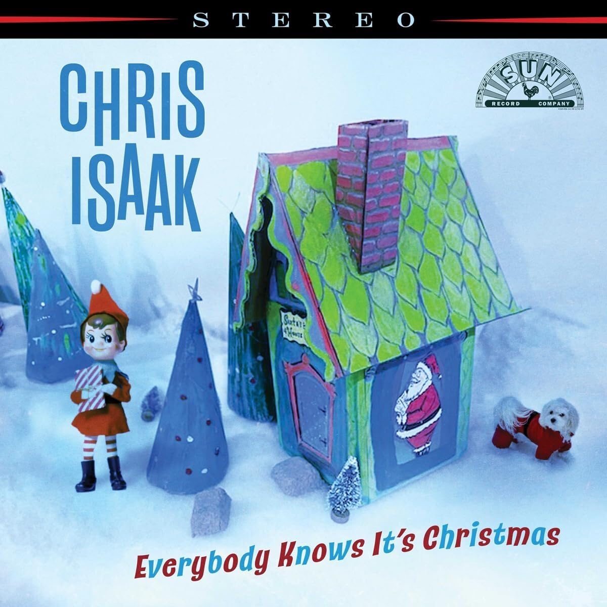 Chris Isaak - Everybody Knows It's Christmas [LP] (Spring Green/Bone White Swirl Vinyl, 3 bonus tracks)