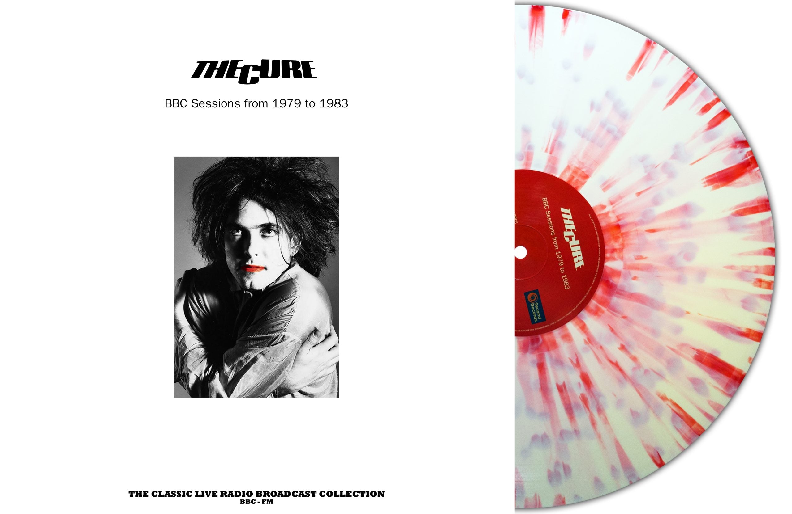 Cure, The - BBC Sessions From 1979-1983 [LP] Limited Hand-Numbered 180gram Red /White Splatter Colored Vinyl (import)