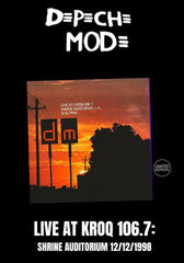 Depeche Mode - Live At KROQ 106 7: Shrine Auditorium LA 12 / 12 / 1998 [LP] Limited Black Vinyl (import)