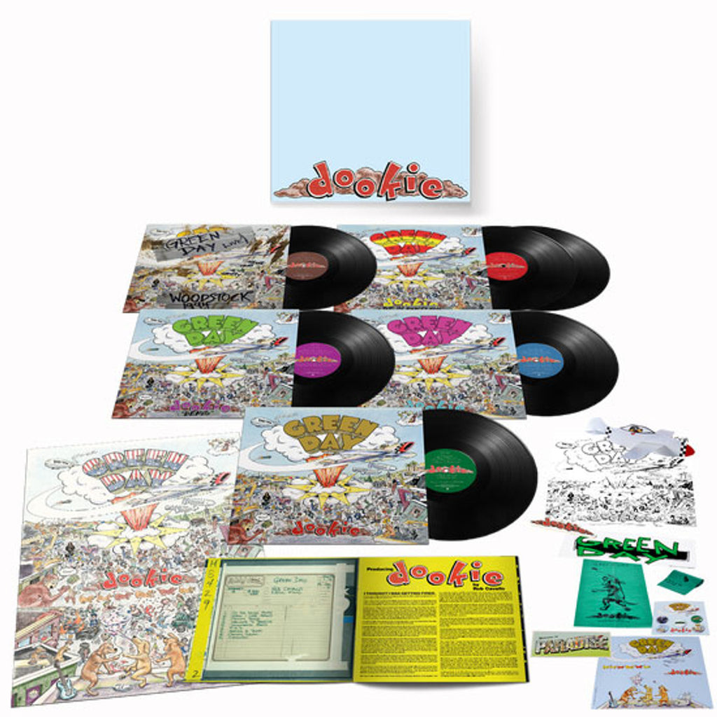 Green Day - Dookie [6LP Box] (30th Anniversary Deluxe Edition, rare and unreleased material, air-freshener, poster, buttons, magnet sheet, postcard, sticker)