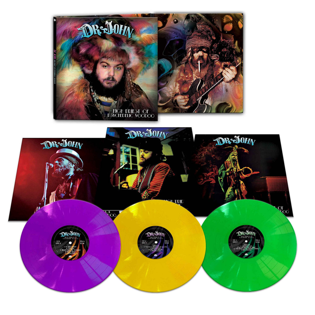 Dr. John - High Priest Of Psychedelic Voodoo [3LP] (Purple, Yellow & Green Vinyl)