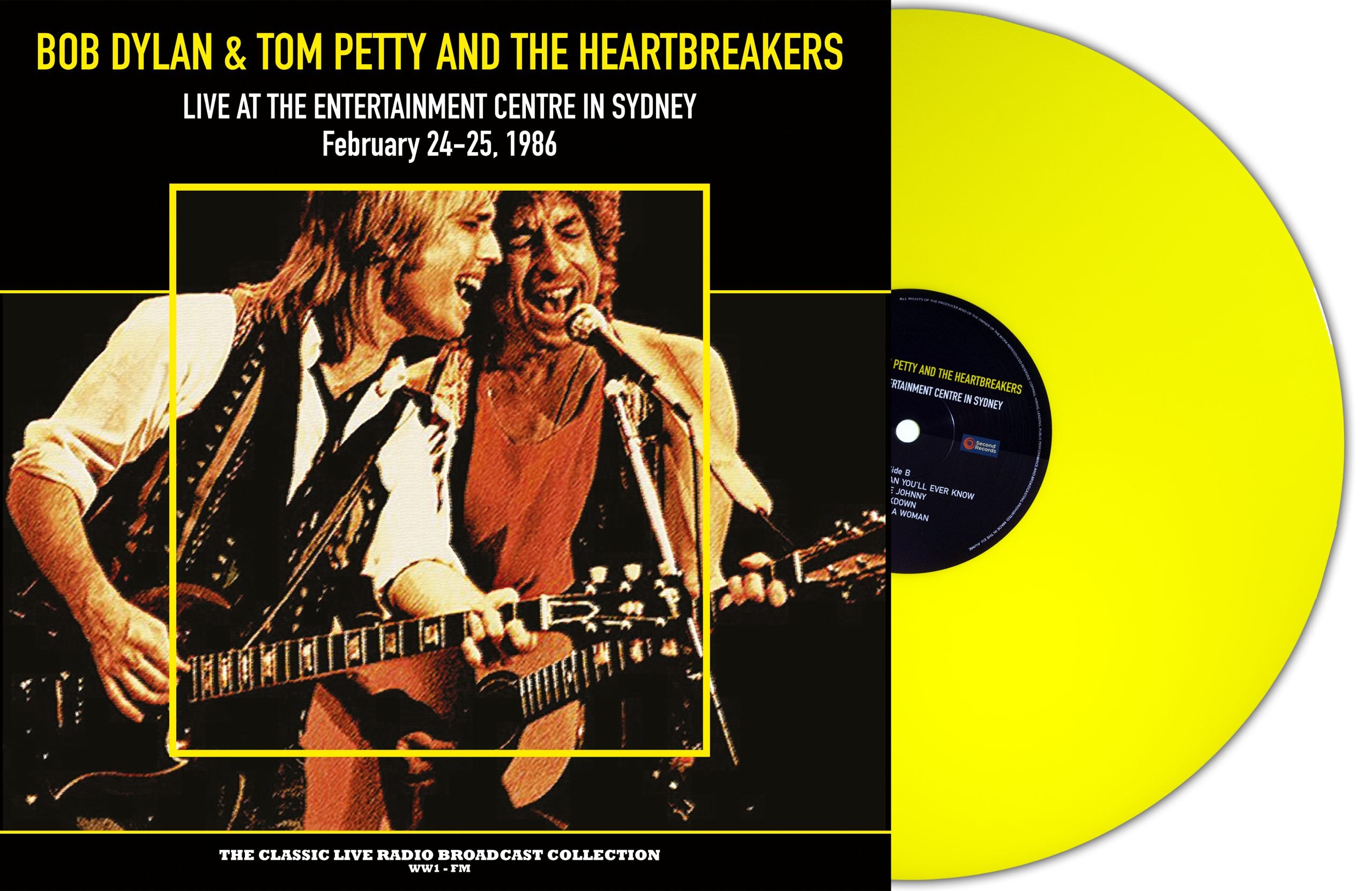 Bob Dylan/Tom Petty & The Heartbreakers - Live At The Entertainment Centre Sydney 1986 [2LP] Limited 180gram Yellow Colored Vinyl