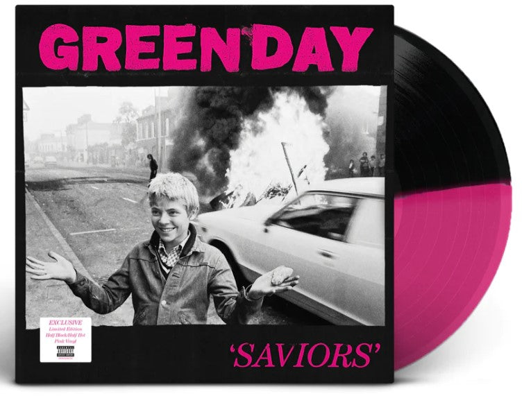 Green Day - Saviors [LP] Limited Magenta & Black Vinyl, 24x36 poster