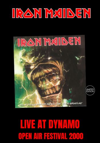 Iron Maiden - Live At Dynamo Open Air Festival 2000: Radio Broadcast [LP] Limited Black Vinyl (import)