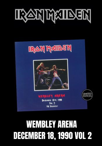 Iron Maiden Wembley Arena 1990 Vol 2 LP Limited Blue Colored Viny iron-maiden-wembley-arena-1990-vol-2-lp-limited-blue-colored-viny