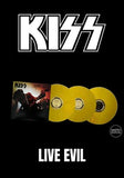 Kiss - Live Evil [3LP] Limited & Numbered Triple Yellow Colored Vinyl, Trifold Cover (import)