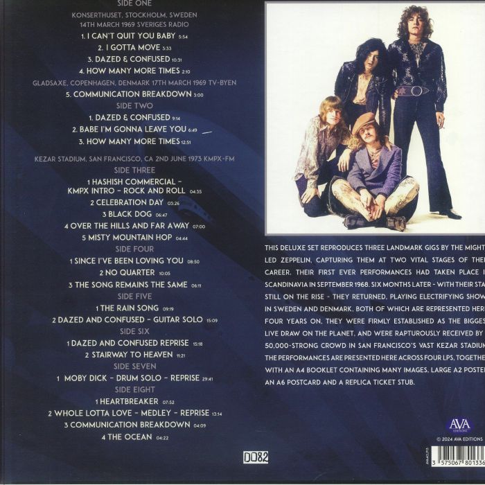 Led Zeppelin - Live '69 & '73 [4LP Box] Limited Splatter