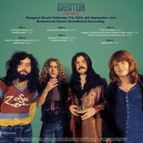 Led Zeppelin -Hampton Roads Coliseum 1971 [3LP Box] Limited Colored Vinyl, Numbered, Booklet (import)
