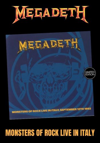 Megadeth - Monsters Of Rock Live In Italy [LP] Limited Black Vinyl (import)