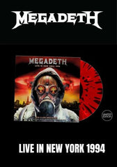 Megadeth - Live In New York 1994 [LP] Limited 180gram Red & Black Splatter Colored Vinyl (import)