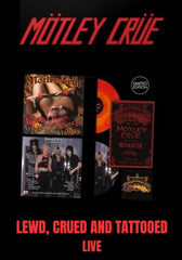 Motley Crue - Lewd Crued & Tattooed Live [2LP] Limited Lava Swirl Colored Vinyl, Illustrated D Side, Poster, Sticker (import)