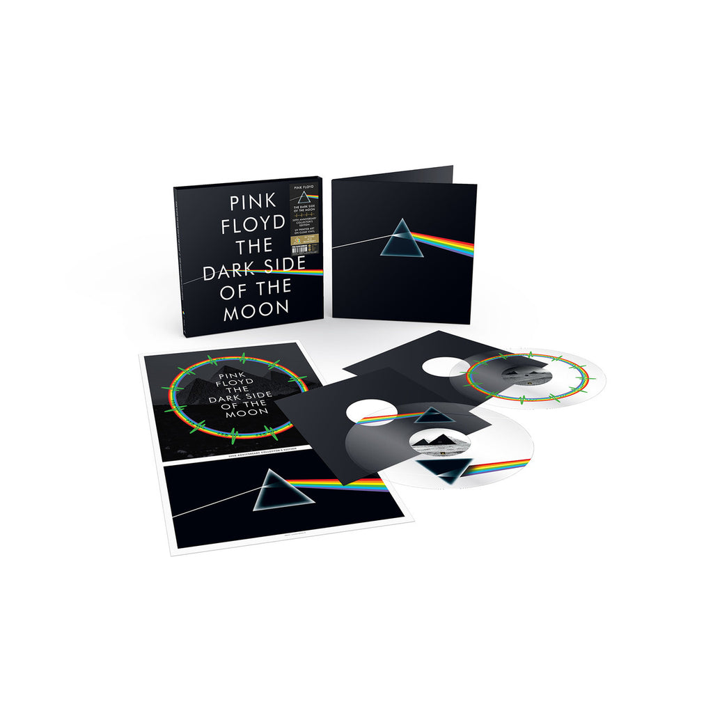 Pink Floyd - The Dark Side Of The Moon [2LP] Limited Crystal Clear 180 Gram Vinyl, UV artwork print on the non-groove side, 50th Anniversary, poster, remastered, limited)