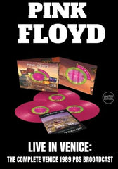 Pink Floyd - Live In Venice: The Complete Venice 1989 PBS Broadcast [3LP] Limited Pink Colored VInyl, Tri-Fold