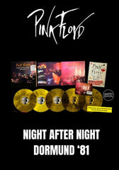 Pink Floyd - Night After Night- Dortmund '81 [5LP] Limited Numbered Yellow Mix Black Colored Vinyl Box Set (import)