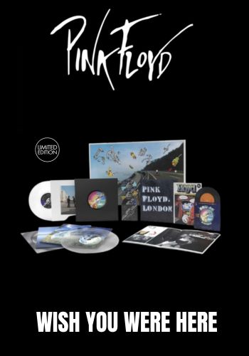 Pink Floyd - Wish You Were Here [4LP-2CD-Blu-Ray 7" Box] Limited 50th Anniversary Deluxe  Clear Vinyl Edition