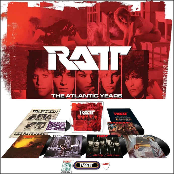 Ratt - The Atlantic Years [5LP+7'' Box] (180 Gram, lift-top box, 12 page replica tour book, Wanted poster, bumper sticker, guitar pick, replica backstage pass, limited to 4000)