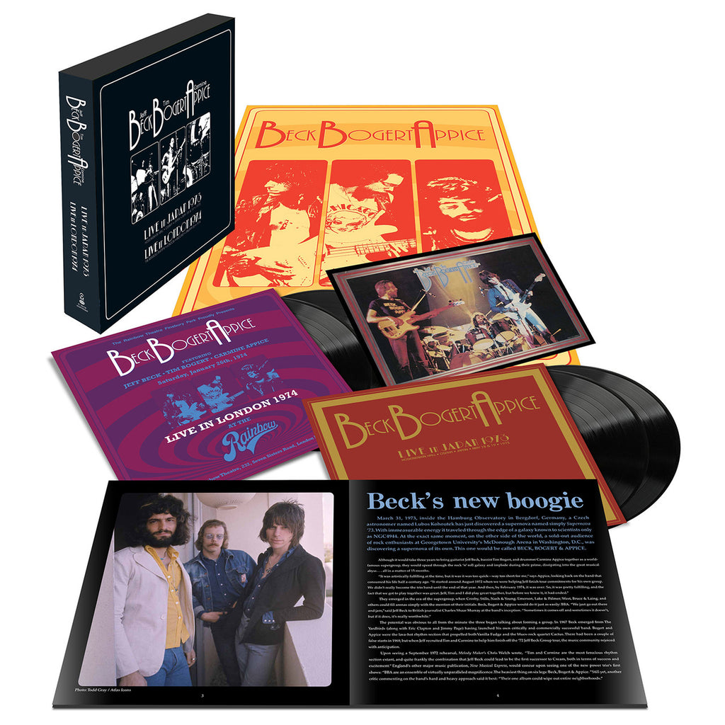 Beck, Bogert & Appice - Live 1973 & 1974 [4LP] Previously Unreleased Live Performance (booklet, photos, poster)