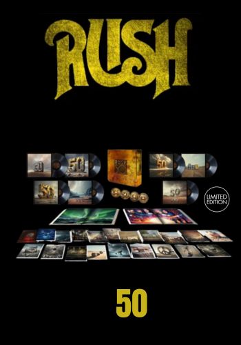Rush - 50 [7LP+4CD] Super Deluxe 180 Gram Vinyl, 104page Hardcover Book & Novel