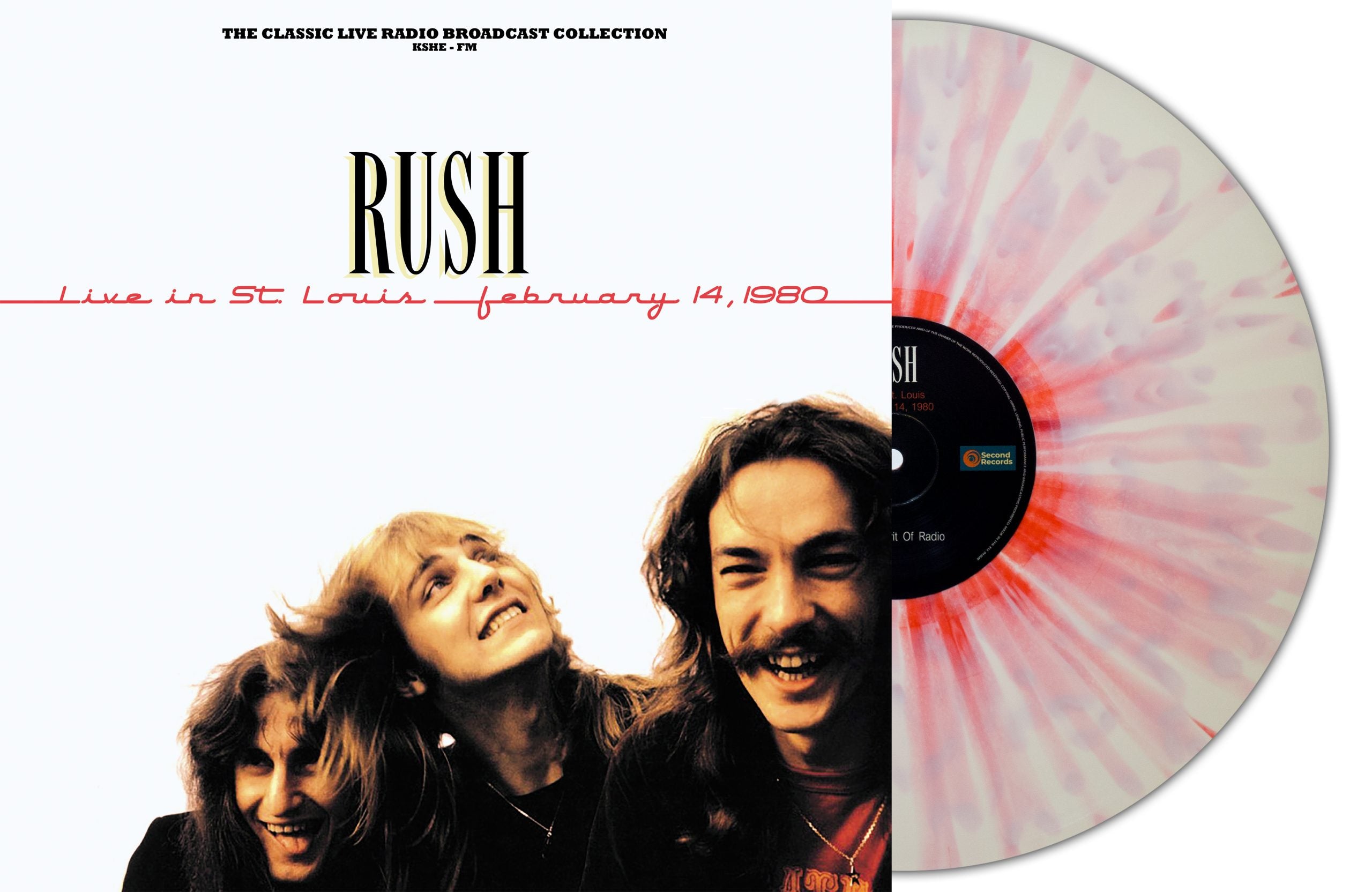 Rush - Live In St, Louis [2LP] Limited hand-Numbered White & Red Splatter Colored Vinyl (import)