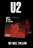 U2 - We Will Follow [LP]  Limited Hand-Numbered Red & Black Splatter Colored Vinyl (import)