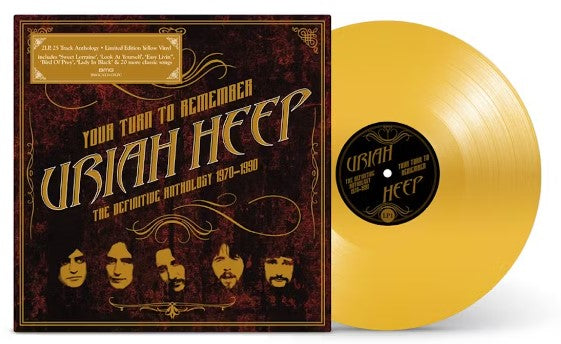 Uriah Heep - Your Turn to Remember: The Definitive Anthology 1970-1990 [2LP] 180 Gram Yellow Colored Vinyl