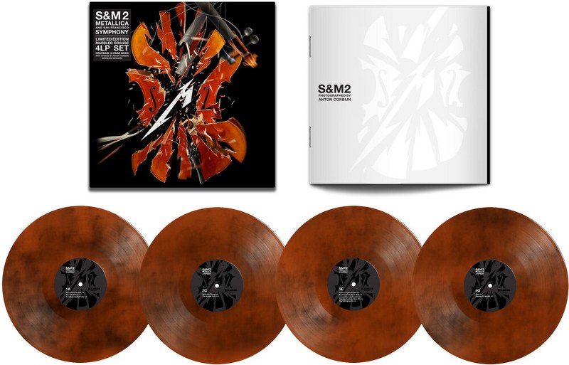 Metallica & San Francisco Symphony - S&M2 [4LP] (Four Marbled Orange Colored Vinyl, photobook, download, limited to 3000, indie-retail exclusive)