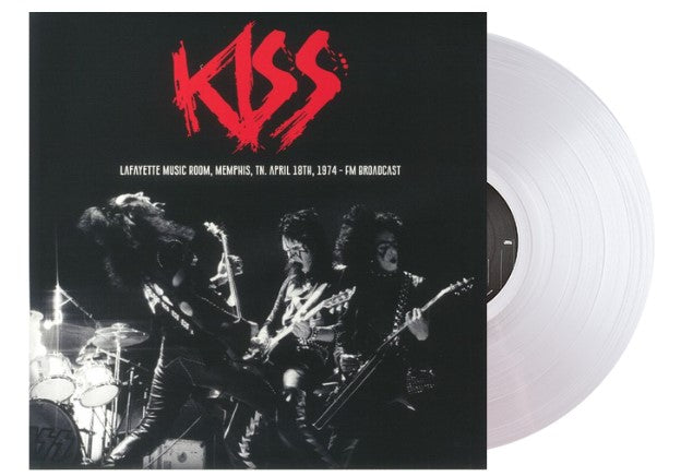 Kiss - Lafayette Music Room Memphis TN April 18th 1974: WMC FM100 Radio Broadcast {LP] Limited Clear Colored Vinyl (import)
