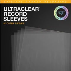 12'' Outer Sleeves - Mobile Fidelity UltraClear Record Sleeves (50 sleeves, 4 mil Crystal Clear polypropylene sleeve, room for gatefold jackets)