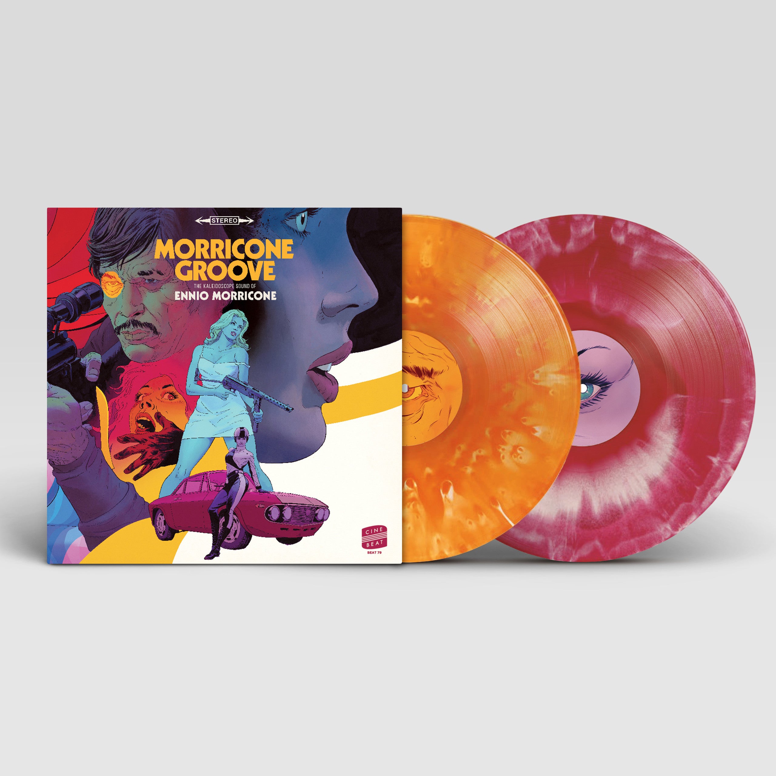 Ennio Morricone - Morricone Groove: The Kaleidoscope Sound Of Ennio Morricone 1964-1977 (Soundtrack) [2LP] ('Sunset Sky' & 'Bloody Eyeball' Colored Vinyl, 8 page insert with poster archives, gatefold)