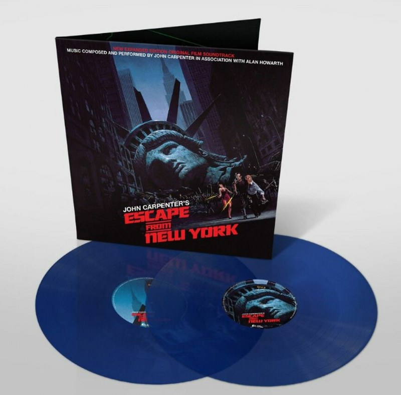 John Carpenter & Alan Howarth - Escape From New York (Soundtrack) [2LP] (Blue Vinyl, gatefold, reissue, import)