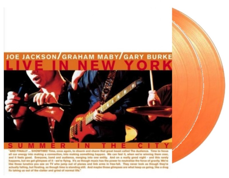 Joe Jackson - Summer In The City: Live In New York [2LP] (LIMITED ORANGE COLORED 180 Gram Audiophile Vinyl, gatefold, numbered to 1500)