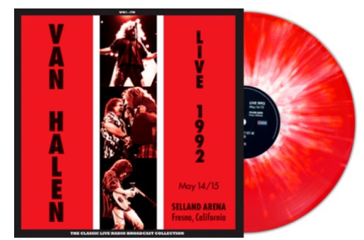 Van Halen - Live At The Selland Arena Fresno 1992 [2LP] Limited Hand Numbered 180gram Red & White Splatter Colored Vinyl (import)